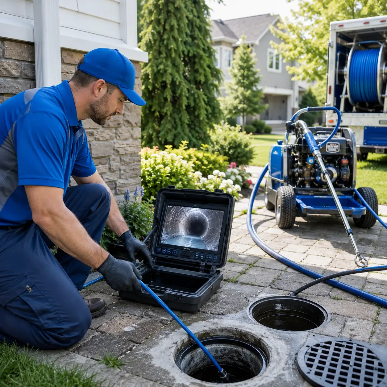 Outdoor drain cleaning professionals serving Owls Head, ME